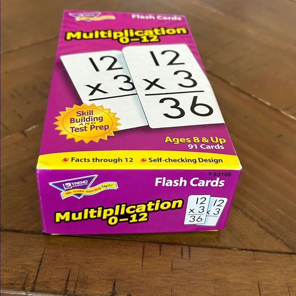 Multiplication Flash Cards 0-12 - Picture 2 of 4